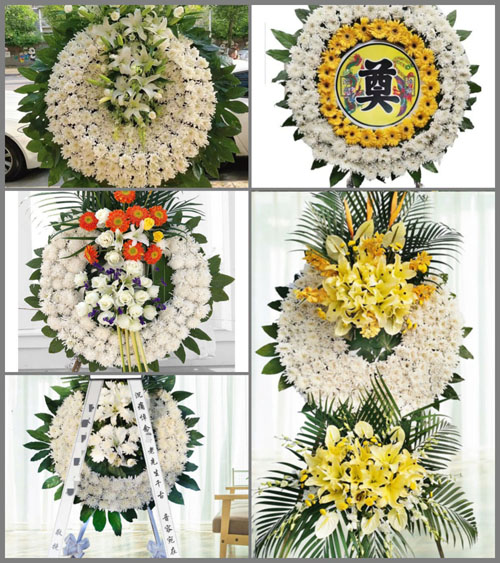 广东广州市增城区荔城街道迳吓村花圈速递